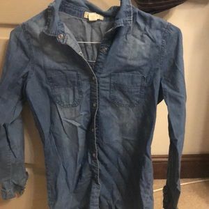 Jean button down shirt